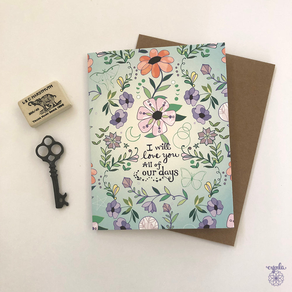 Our Days Love Greeting Card