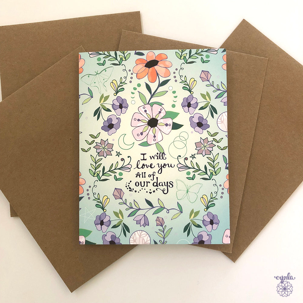 Our Days Love Greeting Card