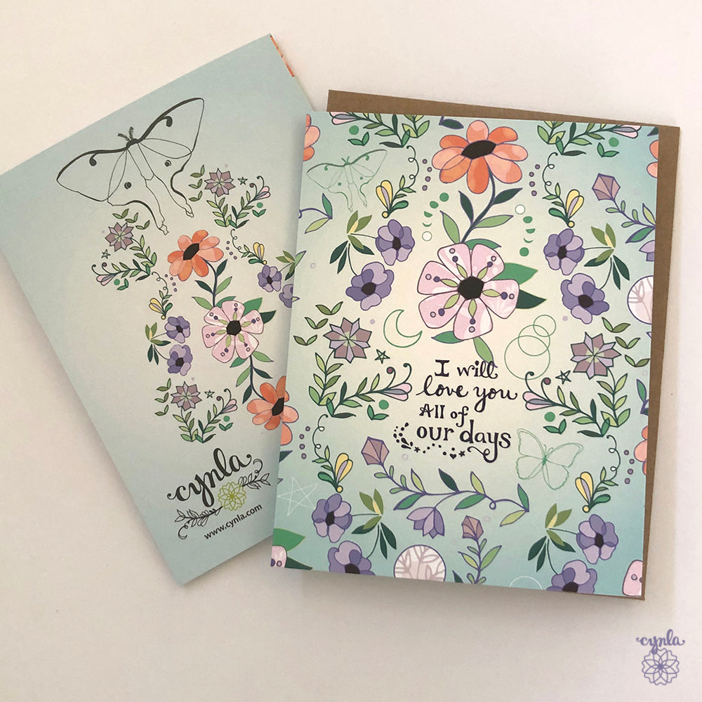 Our Days Love Greeting Card