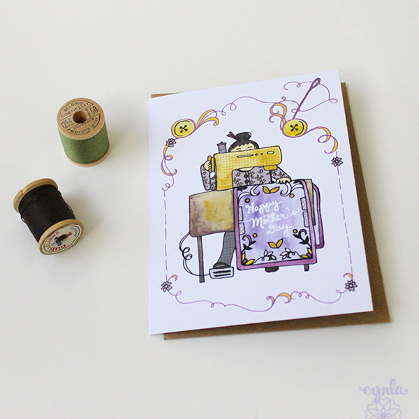 Mother's Day Sewing Card Mom