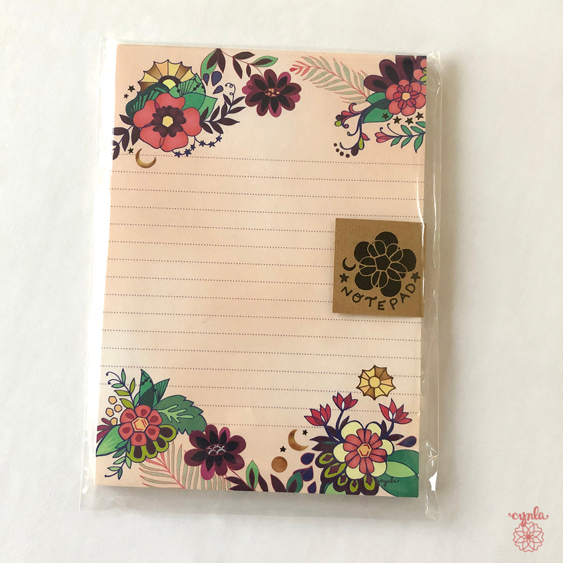 Moon Flowers Notepad
