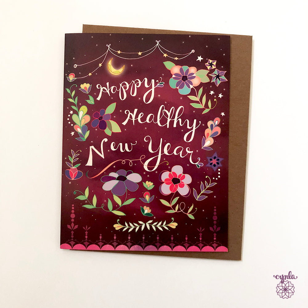 Healthy New Year Card
