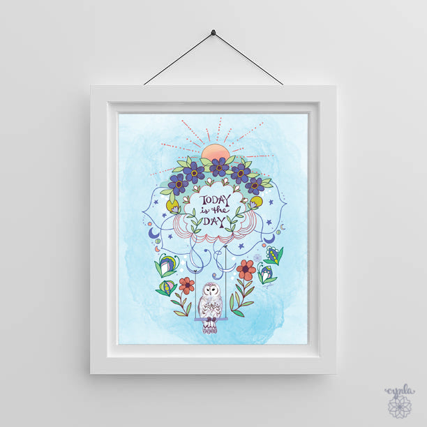 Today Owl Art Print