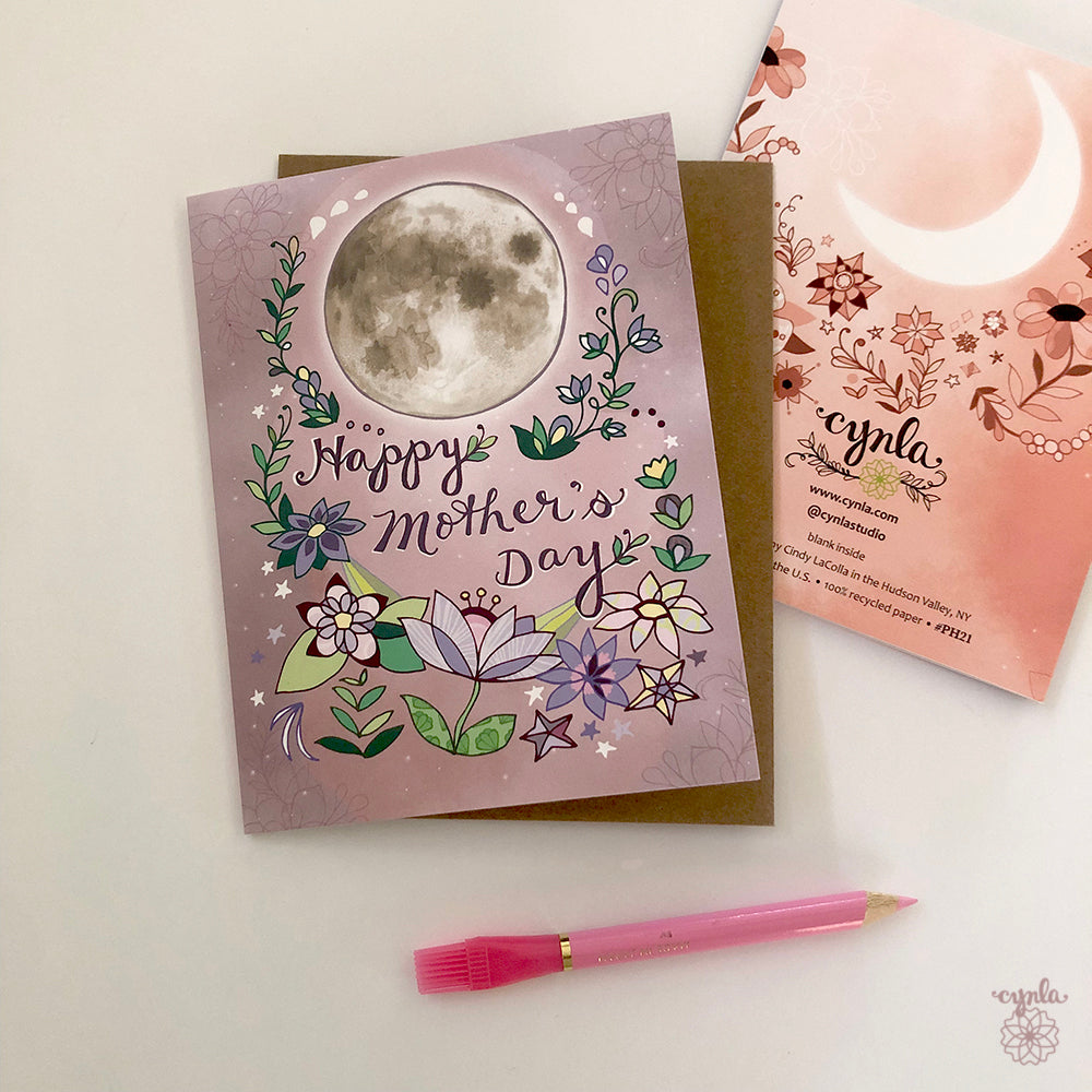 Mother's Day Moon Card