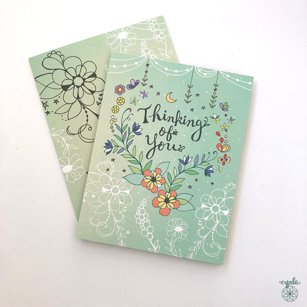 Thinking of You Flower Card
