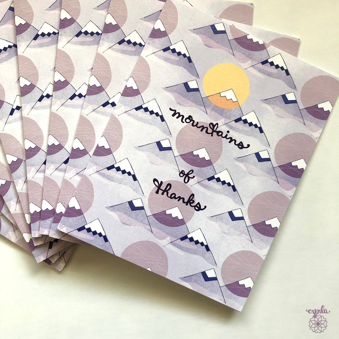 Mountain of Thanks Card