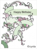 DL02 Fans green - Birthday Card