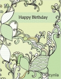 DL06 Leaves Greener - Birthday Card