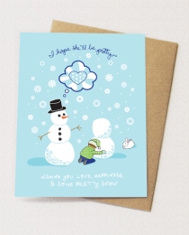 XM01 Pretty Snow - Xmas Card
