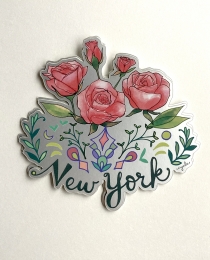 SF01 New York State Flower Sticker