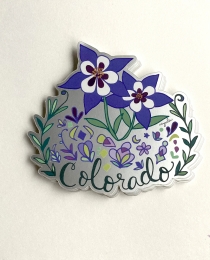 SF03 Colorado State Flower Sticker