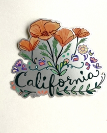 SF04 California State Flower Sticker