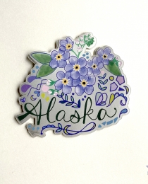 SF05 Alaska State Flower Sticker
