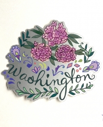 SF02 Washington State Flower Sticker