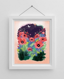 P50 Poppies Art Print 8x10