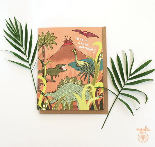 Dinosaur Birthday Card