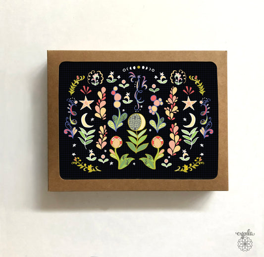 Moon Flowers Boxed Card Set