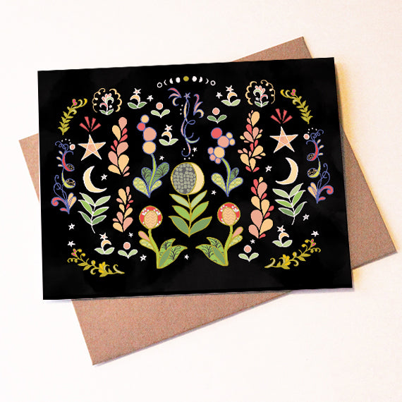 Moon Flowers Boxed Card Set