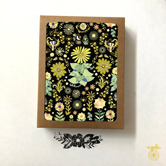 Sunflowers Pattern Boxed Card Set