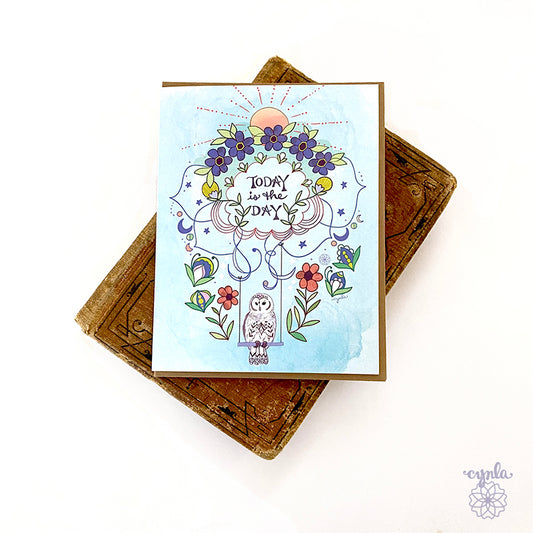Today Owl Greeting Card