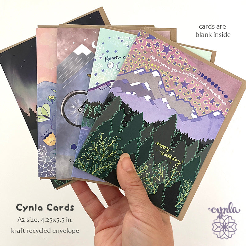 Winter Solstice Card - holiday card sun and moon yuletide solstice greeting card quiet solstice peace