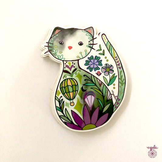 Balloon Cat Sticker