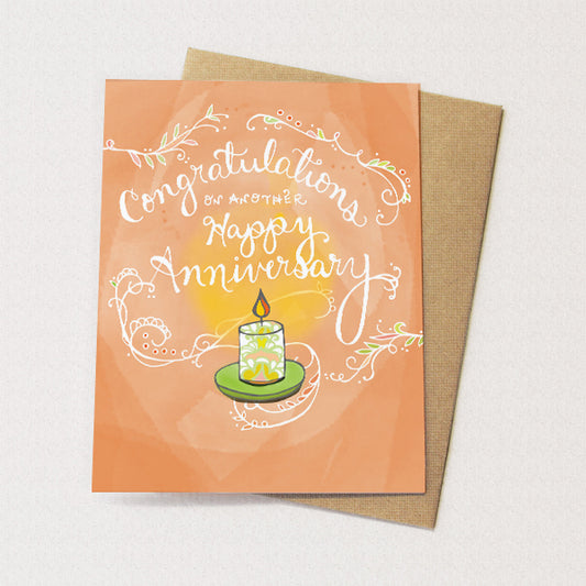 Anniversary Candle Card