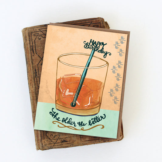 Whiskey Birthday Card
