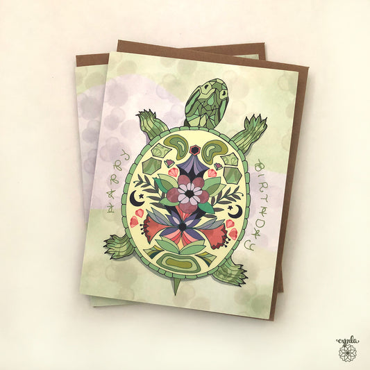 Turtle Birthday Card