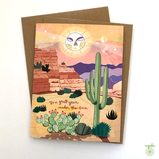 Desert Birthday Card