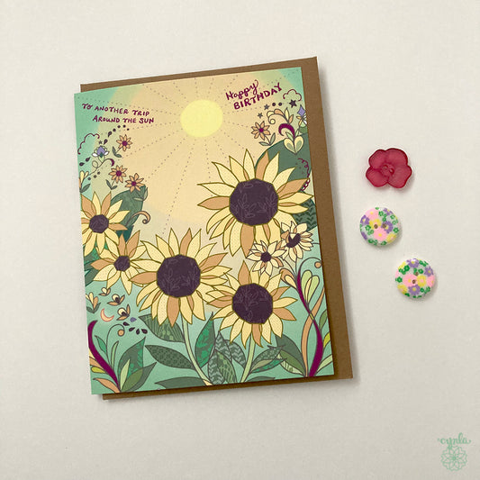 Sunflowers Birthday Card