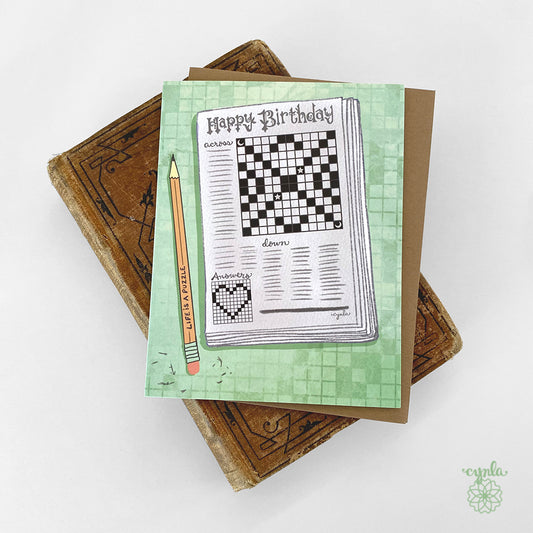 Crossword Birthday Card