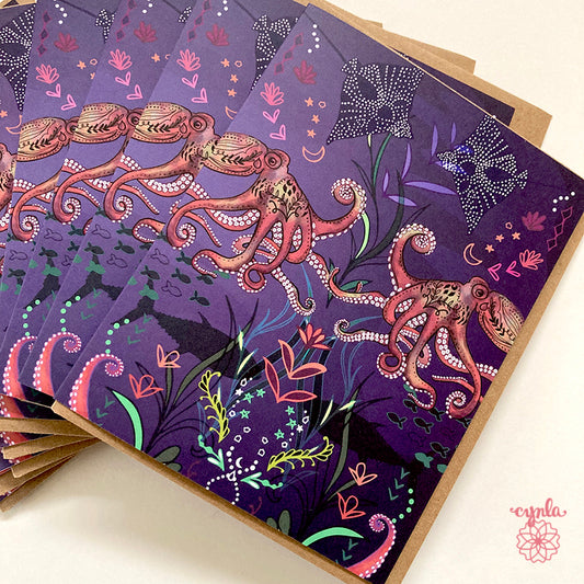 Octopus Ocean Boxed Card Set