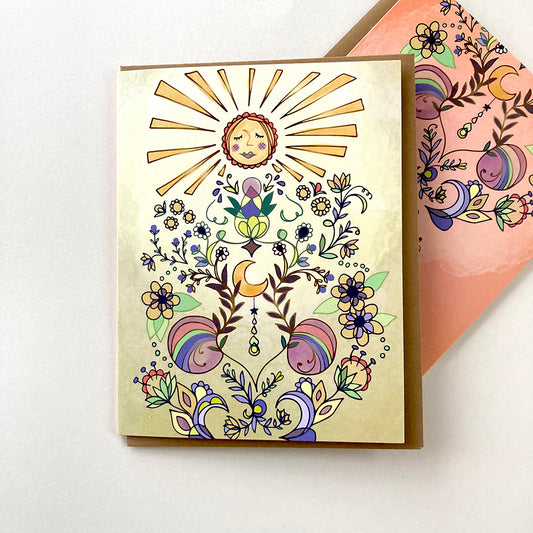 Sun Glow Greeting Card