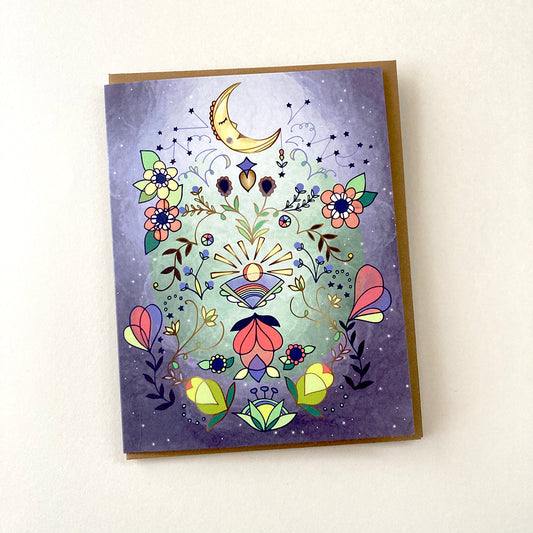 Moon Glow Greeting Card