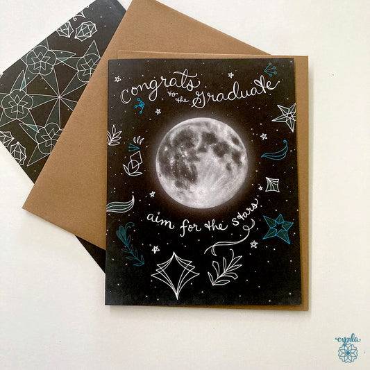 Grad Moon Card