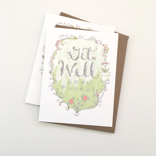 Get Well Soon Please Card