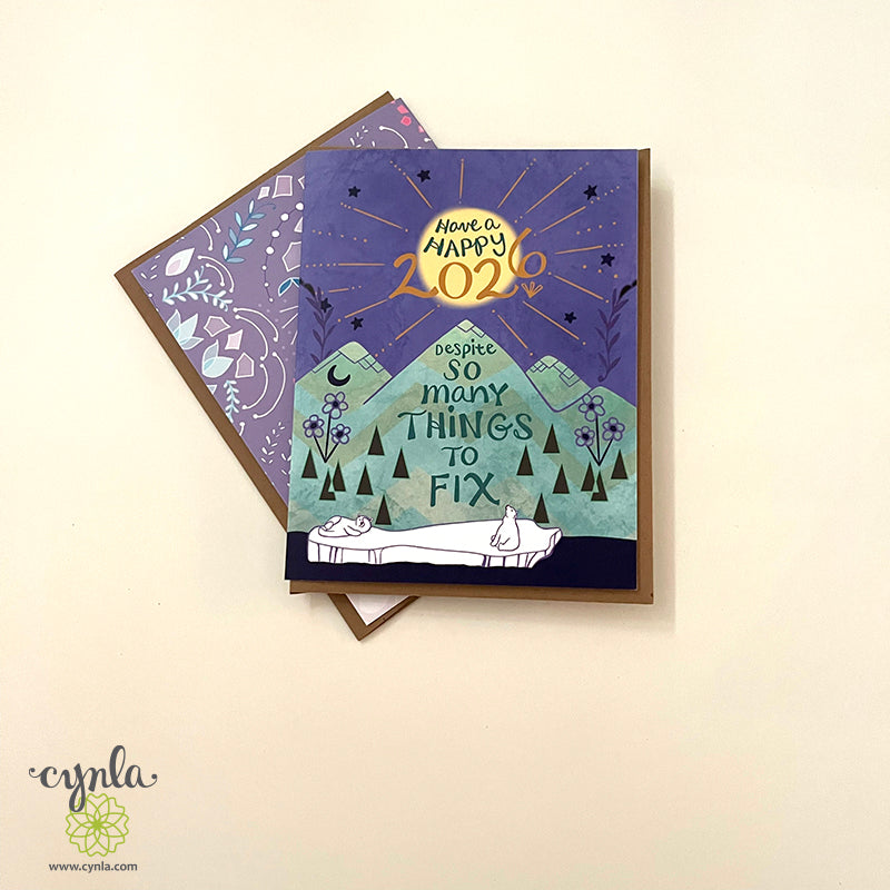 2026 New Year Fix Cards - funny happy new year cards fix 2026