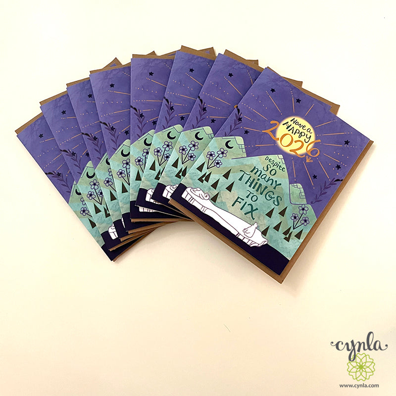 2026 New Year Fix Cards - funny happy new year cards fix 2026