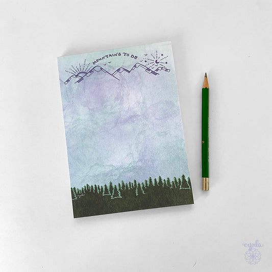 Mountains To Do Notepad