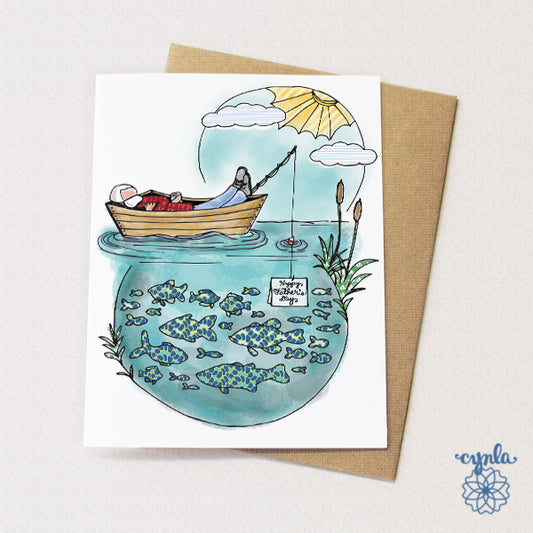 Father's day Boat Card