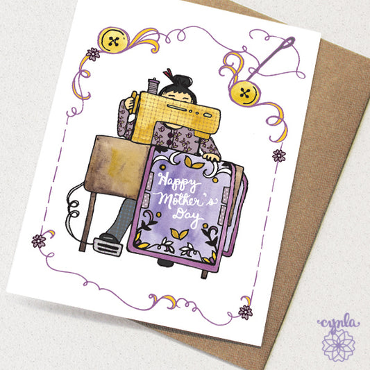 Mother's Day Sewing Card Mom
