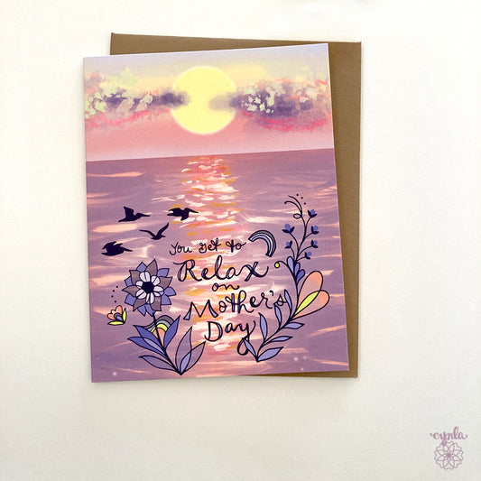 Mothers Day Sunset Card