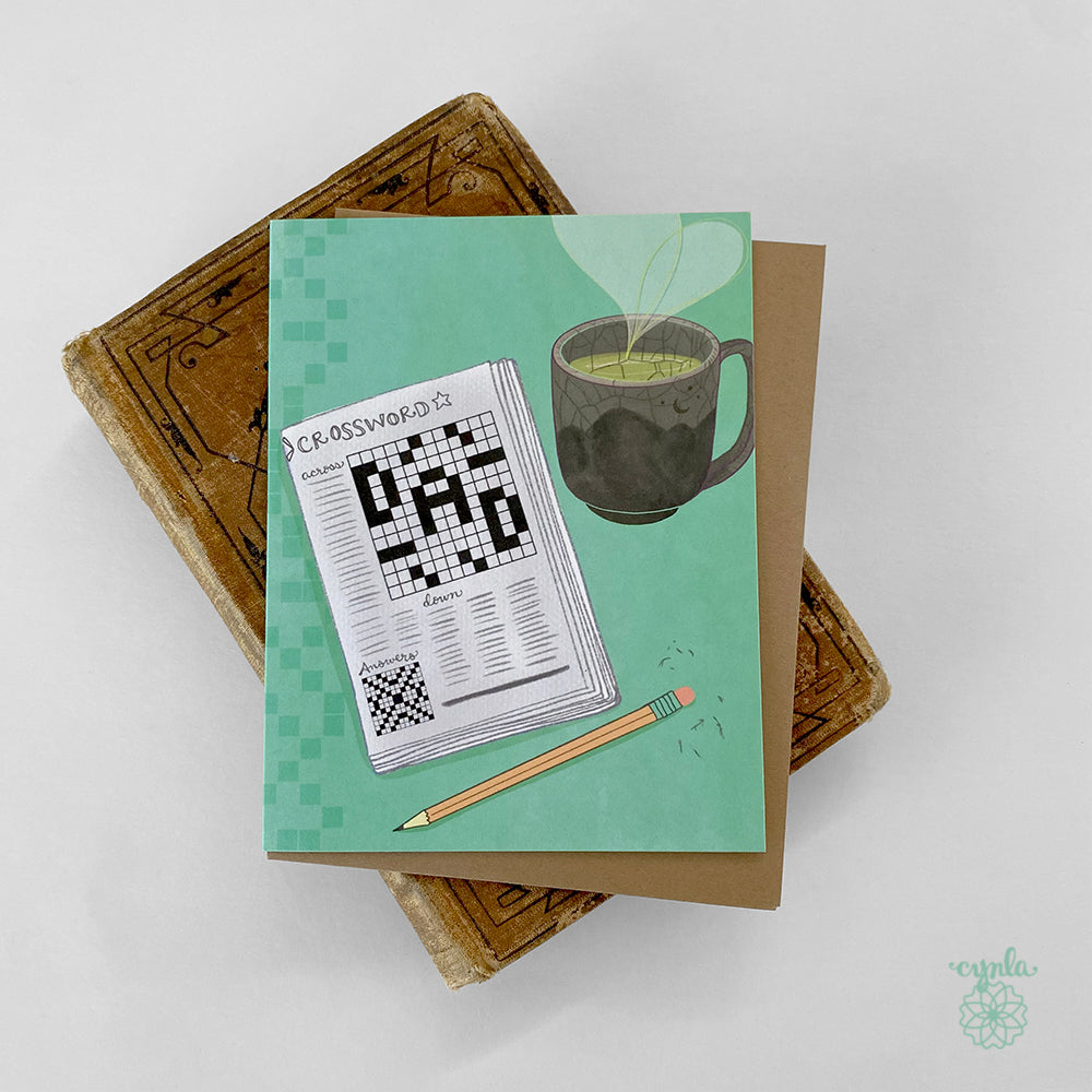 Dad Crossword Puzzle Card Fathers Day