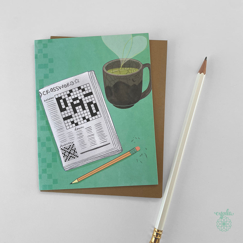 Dad Crossword Puzzle Card Fathers Day