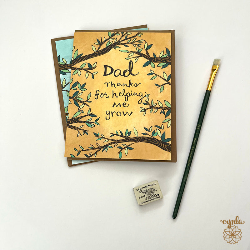 Dad Nature Card branches fathers day card by Cindy LaColla Cynla