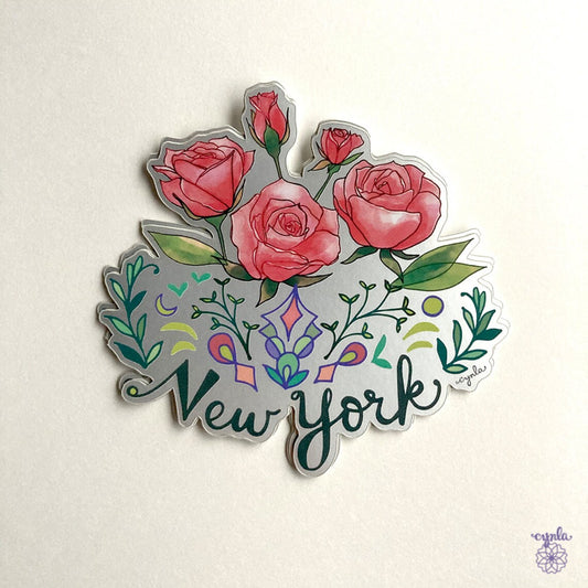 New York State Flower Sticker