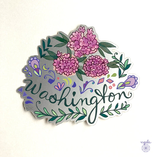 Washington State Flower Sticker