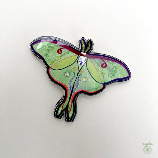 Luna Moth Sticker