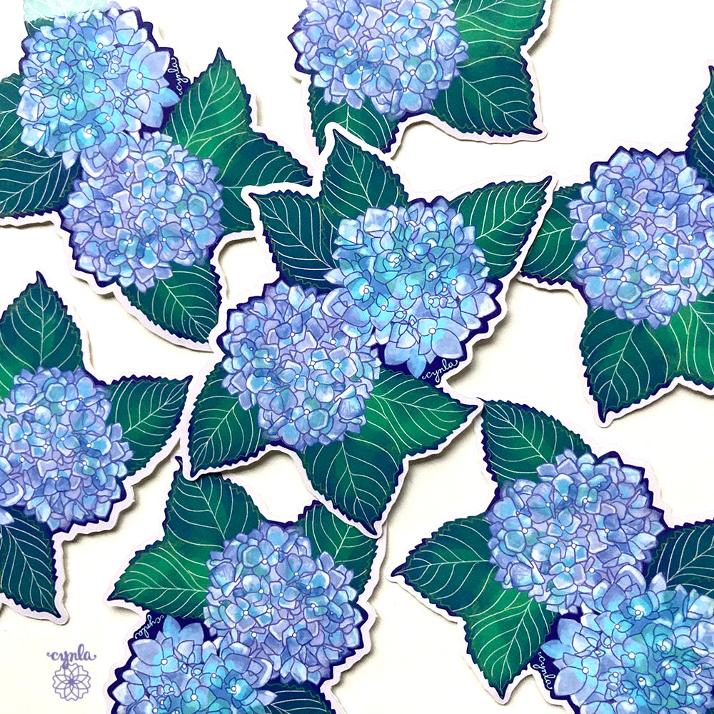Hydrangea Sticker